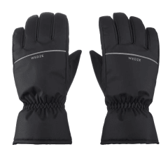 Guantes térmicos de esquí y nieve impermeables adulto Wedze 100 Negros