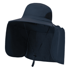 SOMBRERO OUTDOOR DE ALA ANCHA CON PROTECTOR DE CUELLO DESMONTABLE