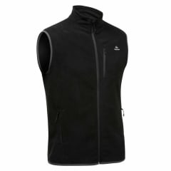 CHALECO POLAR - QUECHUA - HOMBRE - MH120 NEGRO