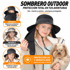SOMBRERO DE PROTECCIÓN SOLAR 360° UPF 50+