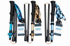 BASTÓN DE TREKKING PLEGABLE 5 SECCIONES 36–130 CM