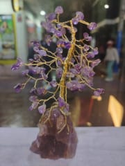 ADORNO ÁRBOL DE LA VIDA MÍSTICO DE CUARZO – DESTACA SU ESCENCIA ESPIRITUAL Y PROTECTORA - 16.CM