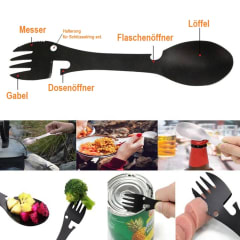 CUCHARA TENEDOR TACTICA PARA CAMPING