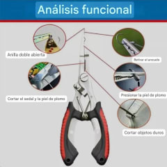 ALICATE MULTIHERRAMIENTA TÁCTICO ACERO INOXIDABLE CON CUCHILLAS REFORZADAS Y SISTEMA PLEGABLE