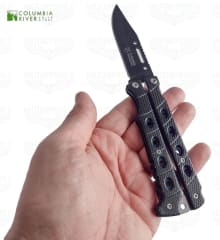 CUCHILLO MARIPOSA TÁCTICO/ACERO INOXIDABLE CON APERTURA SUAVE -MANEJO EQUILIBRADO