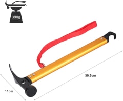 MARTILLO TÁCTICO CON PALA INTEGRADA Y MANGO DORADO