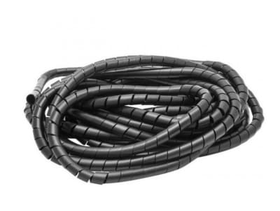 ESPIRAL PLASTICO NEGRO 12MM ROLLO 10MTS