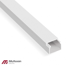 BANDEJA PLASTICA BLANCA CON TAPA  20X10MM 2MTS