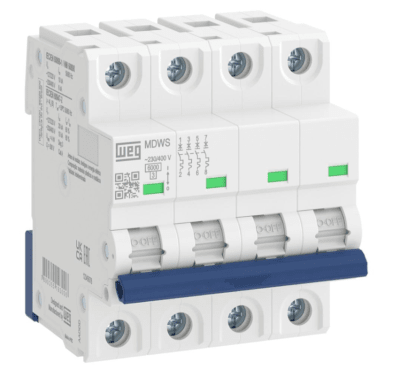 MINI INTERRUPTOR AUTOMATICO 4 POLOS 40A CURVA D