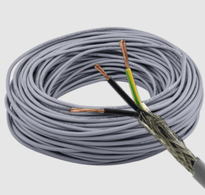 CABLE CONTROL FEXIBLE  GRIS CON MALLA