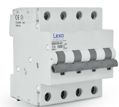 INTERRUPTOR AUTOMATICO 4 POLOS 20A