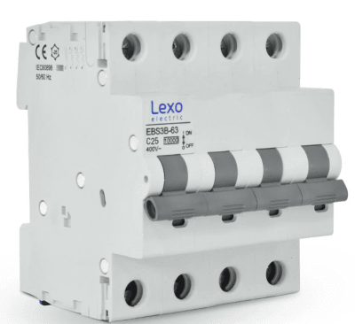 INTERRUPTOR AUTOMATICO 4 POLOS 25A1