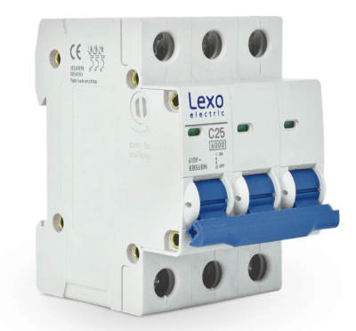 INTERRUPTOR AUTOMATICO 3 POLOS 25A 6KA