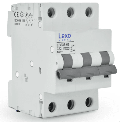 INTERRUPTOR AUTOMATICO 3 POLOS 32A 10KA