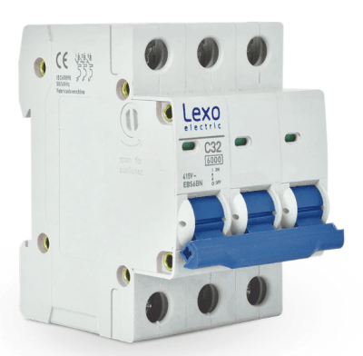 INTERRUPTOR AUTOMATICO 3 POLOS 32A 6KA