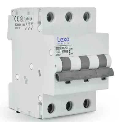 INTERRUPTOR AUTOMATICO 3 POLOS 63A 10KA