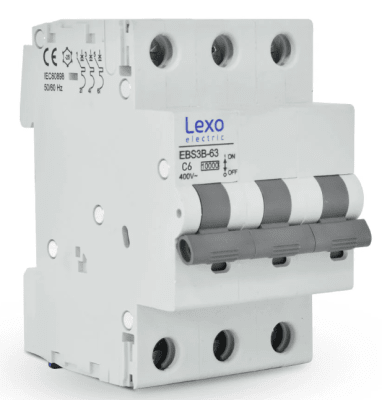 INTERRUPTOR AUTOMATICO 3 POLOS 6A 10KA