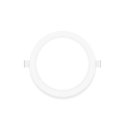 PANEL LED 6W EMBUTIDO REDONDO LUZ FRIA MARCO BLANCO