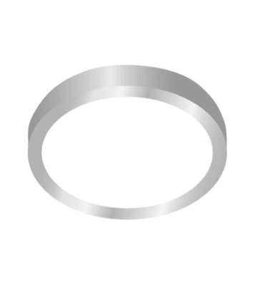 PANEL LED 12W SOBREPUESTO REDONDO LUZ CALIDA MARCO NIQUEL