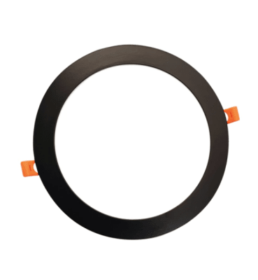 PANEL LED 18W EMBUTIDO REDONDO LUZ CALIDA MARCO NEGRO1