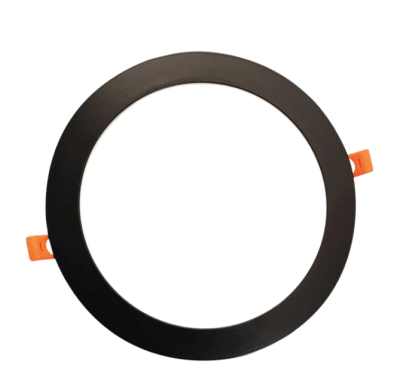 PANEL LED 24W EMBUTIDO REDONDO LUZ CALIDA MARCO NEGRO1