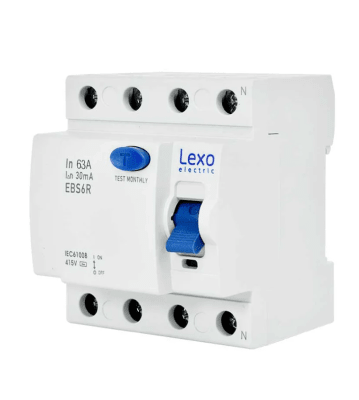 INTERRUPTOR DIFERENCIAL 4 POLOS 63A 30MA