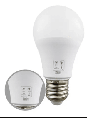 AMPOLLETA LED 9W CON SENSOR DE MOVIMIENTO