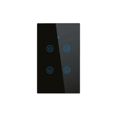 TECLA SMART TACTIL DE MURO COLOR NEGRO