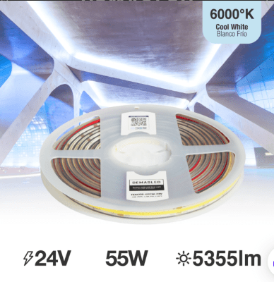 CINTA LED COB LUZ FRIA 11W 24W