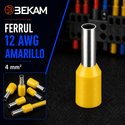 FERRUL AMARILLO DE 4MM2 12AWG1