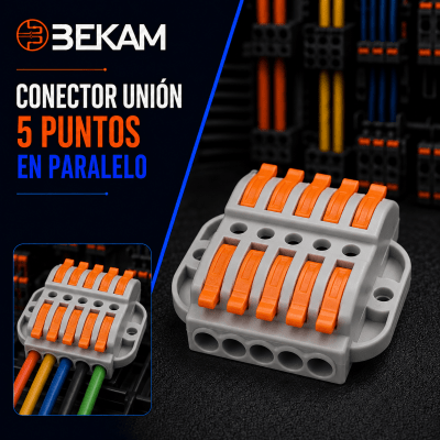CONECTOR UNION 5 PUNTOS EN PARALELO