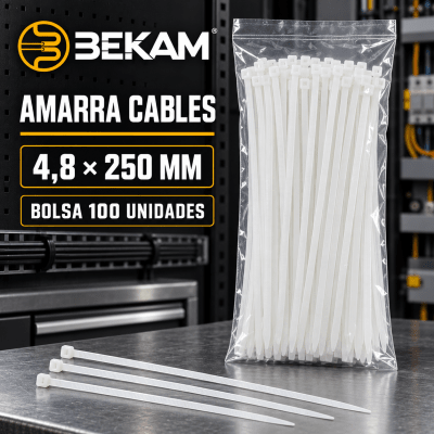 AMARRA CABLES BLANCO DE 250X4,8MM1