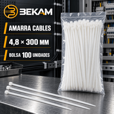 AMARRA CABLES BLANCO 300X4,8MM1