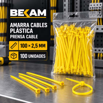 AMARRA CABLES AMARILLA 100X2.5MM1