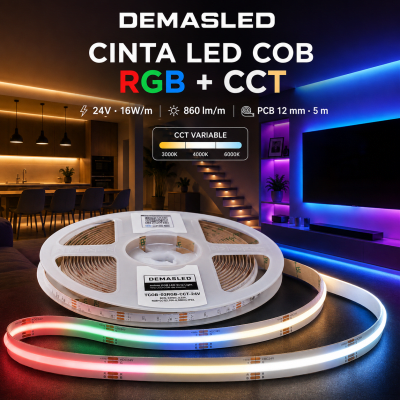 CINTA LED COB 16W 24V 5 MTS