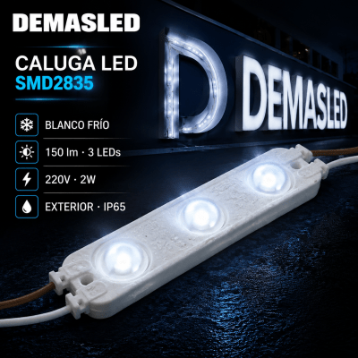 CALUGA LED SMD LUZ BLANCA 2W 220V IP65