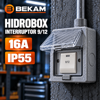 CAJA HIDROBOX INTERRUPTOR 9/12 16A IP55