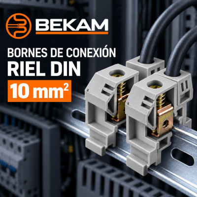 BORNE DE CONEXION RIEL DIN 10MM2