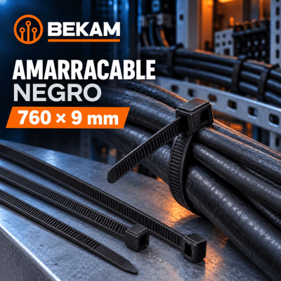 AMARRA CABLES NEGRO 760X9MM
