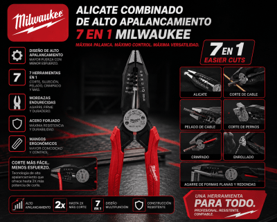 ALICATE COMBINADO 7 EN 1