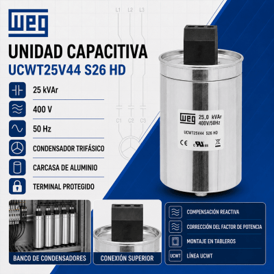 CONDENSADOR 25KVAR 400V IP20