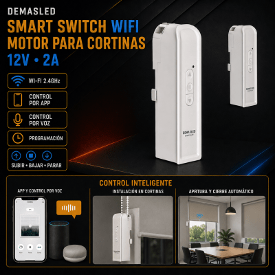 SMART SWITCH WIFI CON MOTOR 12V 2A