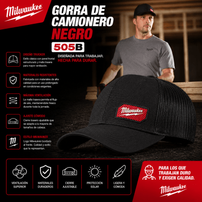GORRA NEGRA DE CAMIONERO