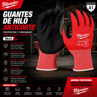 GUANTES DE HILO ANTICORTE