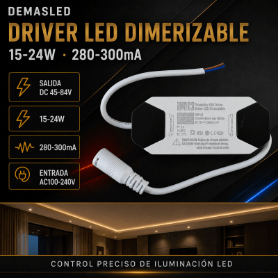 DRIVER LED DIMERIZABLE ENTRADA AC100-240V