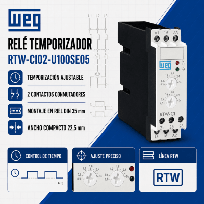 RELE TEMPORIZADOR 10-100S 24-240VDC