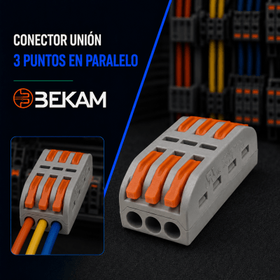 CONECTOR UNION 3 PUNTOS EN PARALELO