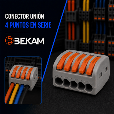 CONECTOR UNION 4 PUNTOS EN SERIE