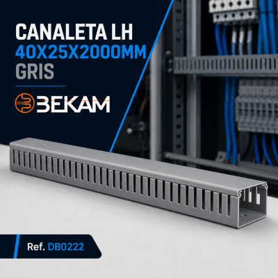 CANALETA LH 40X25X2000MM GRIS