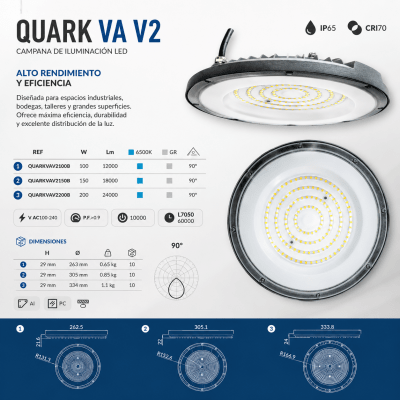 CAMPANA LED KATRO  100W IP65 IK08